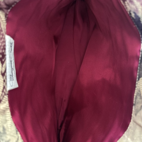 Vintage Margret Smith Gardiner Maine Floral Tapestry Shoulder Bag-Cottage core - Picture 9 of 11